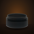 Plain black magnetic espresso dosing funnel, no logo
