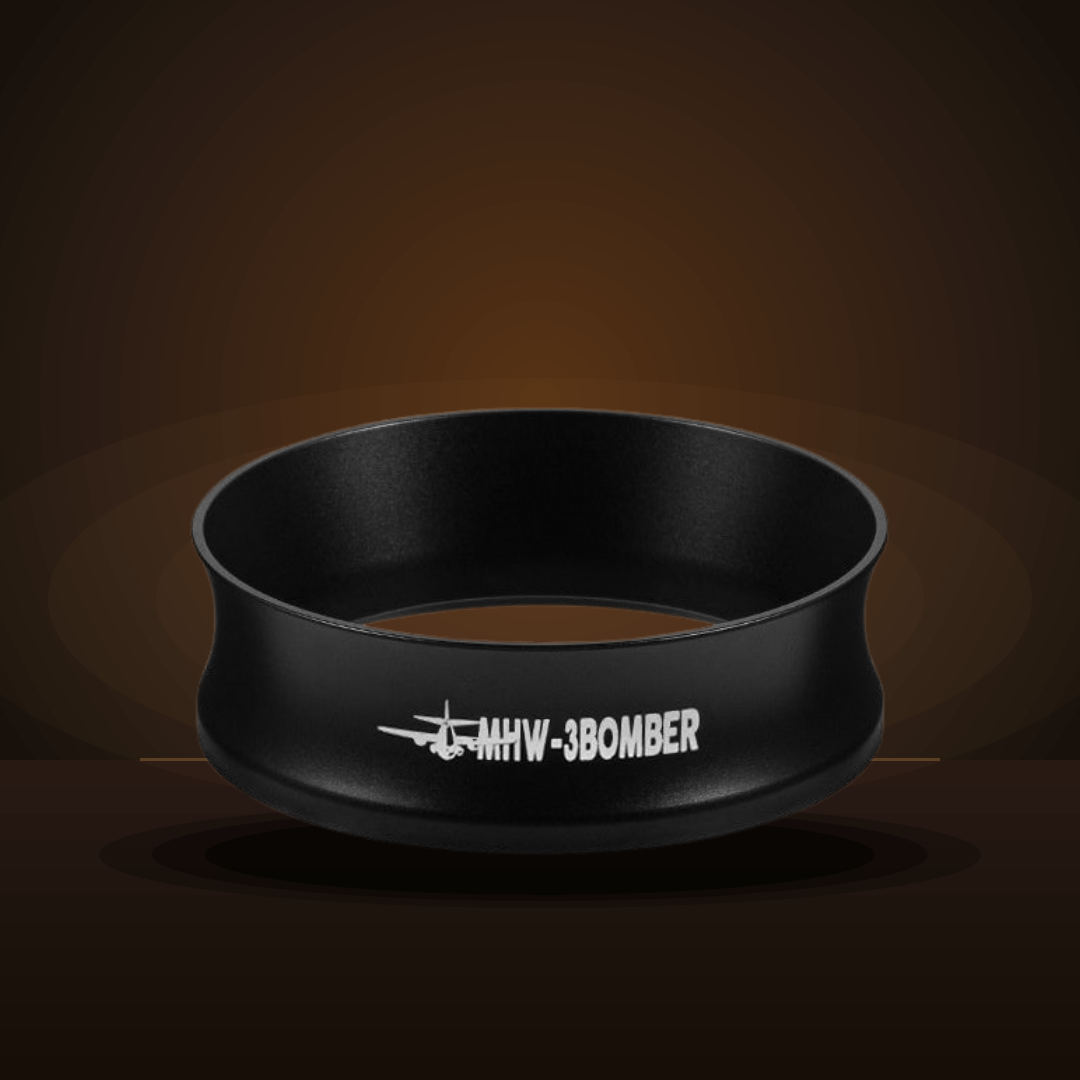 Magnetic espresso dosing funnel in black