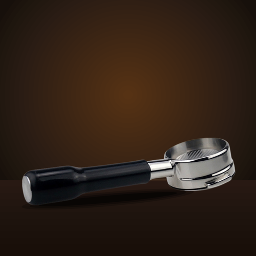 Bottomless portafilter 58mm with black handle