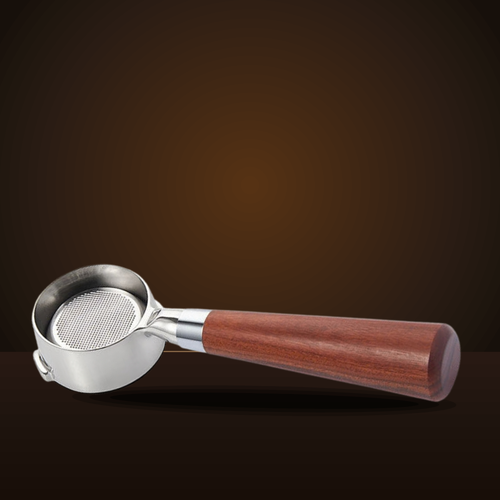Bottomless portafilter for Breville 54mm with rosewood handle