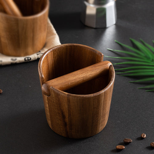 Acacia wood espresso knock box - photo 2