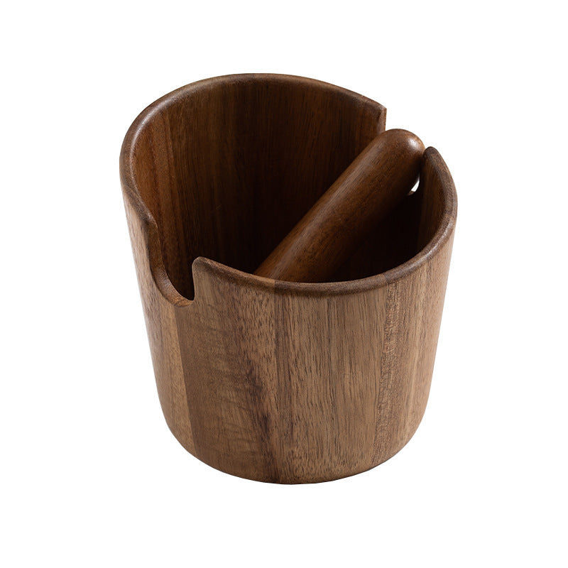 Acacia wood espresso knock box - photo 8
