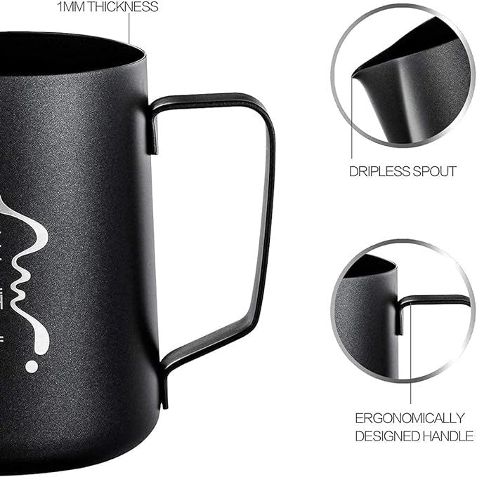 Stainless steel milk frothing pitcher - photo 4
