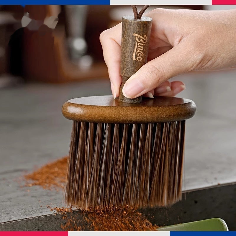 Wooden barista cleaning brush - photo 2